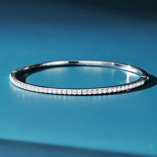 SL Luminous Elegance Bangle, White Gold