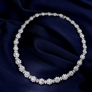 SL Sunflower Radiance Necklace, White Gold