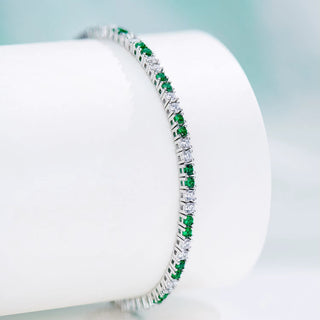 SL Eternal Emerald Bracelet, White Gold