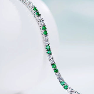 SL Eternal Emerald Bracelet, White Gold