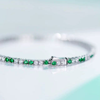 SL Eternal Emerald Bracelet, White Gold