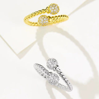 SL Infinity Twist Ring, Yellow Gold
