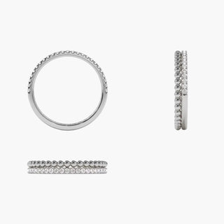 Duo Aurelia Ring – White Gold