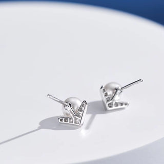 SL Pearl Radiance Earrings, White Gold
