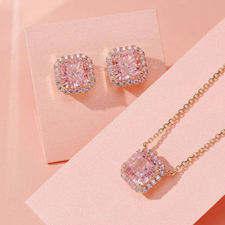 Blush Radiance Necklace - Rose Gold