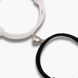 Magnetic Couples Bracelets Black/White