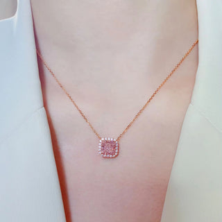 Blush Radiance Necklace - Rose Gold
