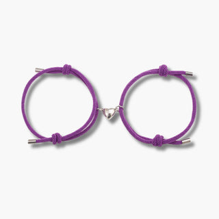 Magnetic Couples Bracelets Purple/Purple