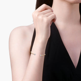 Aureline Open Bangle – Yellow Gold