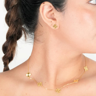 SL Golden Bloom Earrings, Yellow Gold