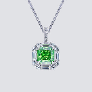 SL Emerald Halo Pendant