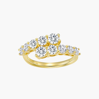 SL Stellar Waves Ring, Yellow Gold