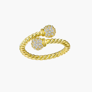 SL Infinity Twist Ring, Yellow Gold