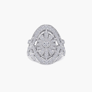 SL Celestial Bloom Ring, White Gold