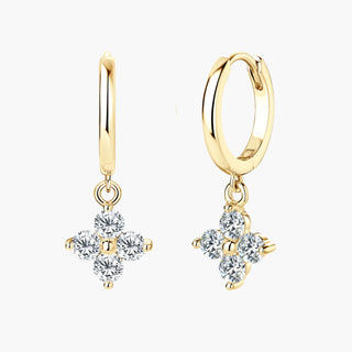 Cloveria Hoop Earrings – Yellow Gold