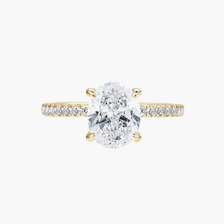Solenne Oval Engagement Ring – Yellow Gold