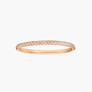 SL Diamond Divide Bangle, Rose Gold