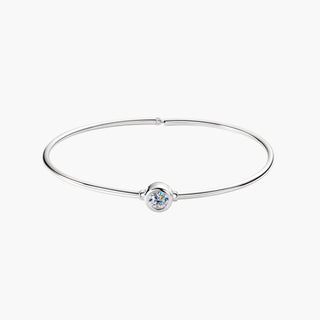 Lunéa Bangle – White Gold