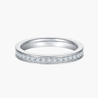 Eterna Channel Band Ring – White Gold