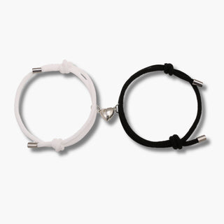 Magnetic Couples Bracelets Black/White