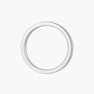Eterna Channel Band Ring – White Gold