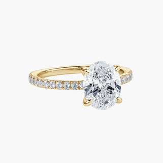 Solenne Oval Engagement Ring – Yellow Gold
