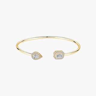 Dual Radiance Bangle – Yellow Gold