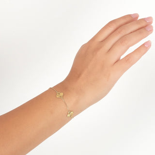 SL Golden Bloom Bracelet, Yellow Gold